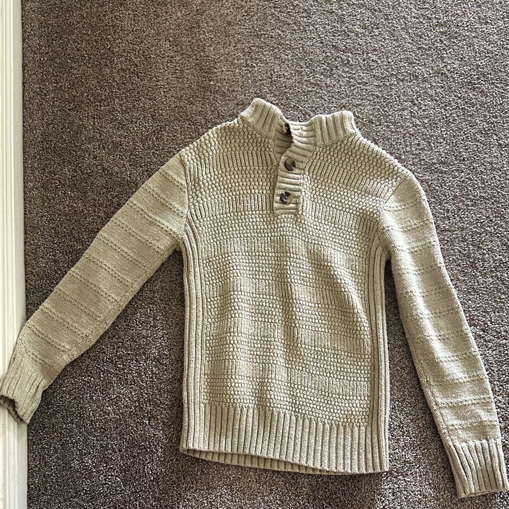 Cat & Jack Cream Turtleneck Sweater